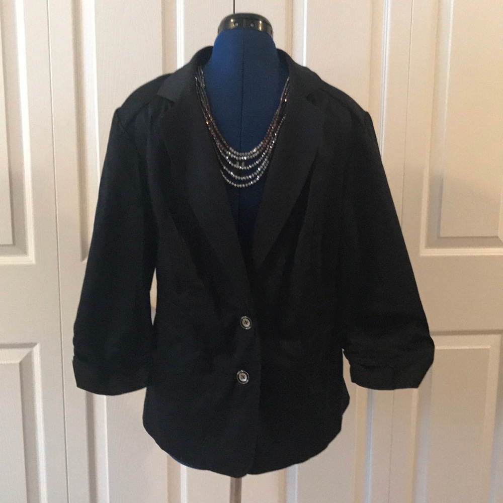 Black two button blazer